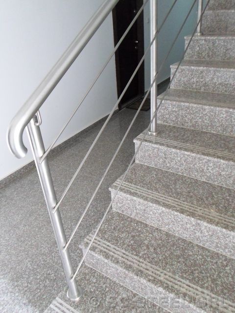 Balustradă din inox satinat