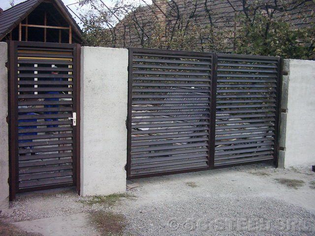 Gard din metal vopsit